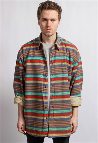 VINTAGE OVERSIZED AZTEC NAVAJO SHIRT