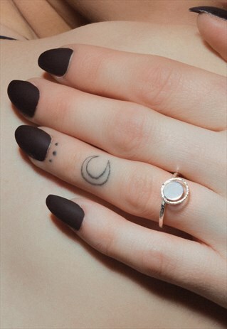 CIRCLE DISC ADJUSTABLE RING STERLING SILVER