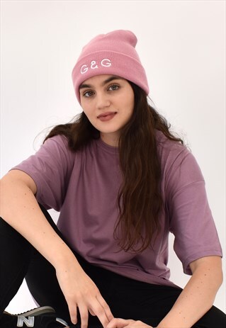 G&G UNISEX DUSKY PINK BEANIE