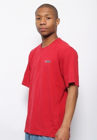VINTAGE ADIDAS LOGO T-SHIRT RED