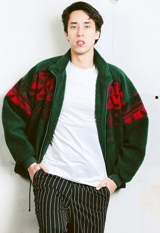 VINTAGE AZTEC FLEECE JACKET