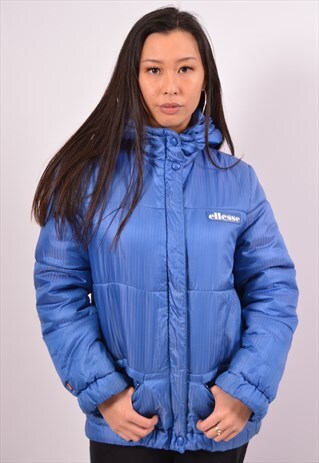 VINTAGE ELLESSE PADDED JACKET BLUE