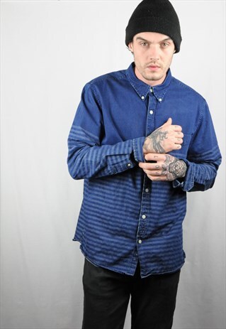 STRIPED DENIM SHIRT