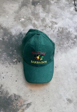 Vintage Barbados Embroidered Patterned Cap