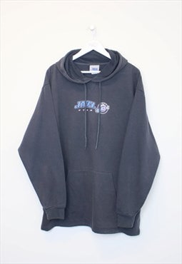 Vintage NBA Utah Jazz hoodie in washed black. Best fits XL