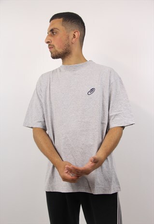 VINTAGE 90'S ASICS GREY T-SHIRT