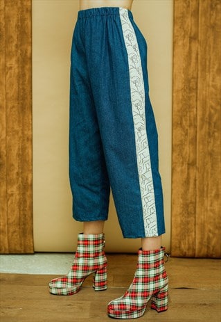 DENIM STRIPTEASE ANKLE GRAZERS