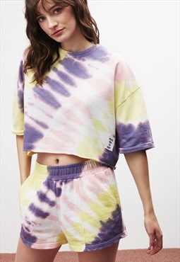 Tie Dyed Daily Co-ord in Purple