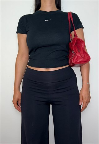 Reworked Nike Black Swoosh Baby Tee