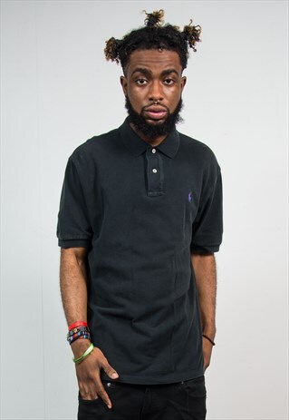 RALPH LAUREN POLO T-SHIRT IN BLACK