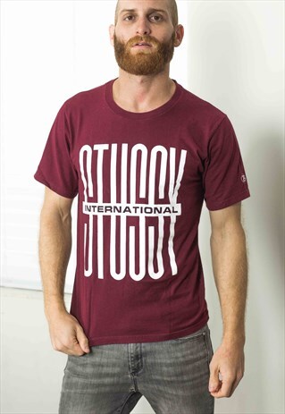 VINTAGE STUSSY T-SHIRT LOGO 90S S 6