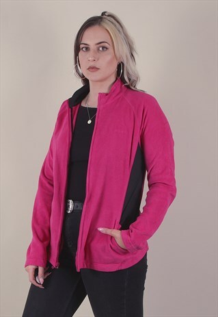 VINTAGE REEBOK PINK FLEECE JACKET /A4104