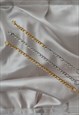 GOLD AND SILVER DAINTY FIGARO CHAIN BRACELET SET