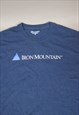 VINTAGE CHAMPION IRON MOUNTAIN GRAPHIC T-SHIRT IN BLUE