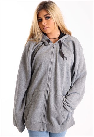 VINTAGE PUMA HOODIE IN GREY NH122