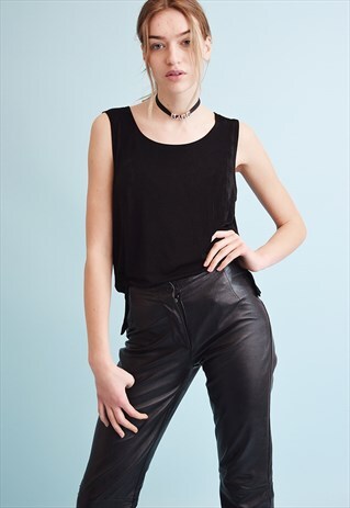 90'S RETRO GRUNGE SHEER OVERSIZED STRETCH TEEN TOP