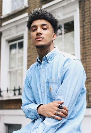 VINTAGE POLO RALPH LAUREN DENIMLONG DENIM SHIRT