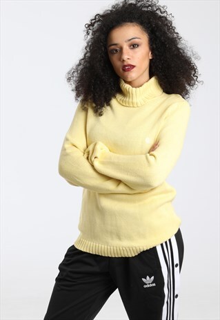 90S LAUREN RALPH LAUREN KNITTED ROLL NECK SWEATSHIRT