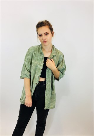 VINTAGE 90S OVERSIZED PATTERNED BLOUSE