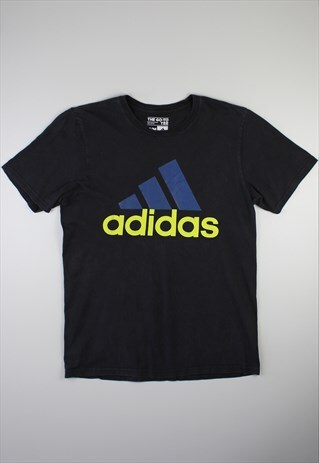 ADIDAS BLACK GRAPHIC T-SHIRT
