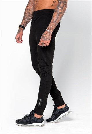 54 FLORAL SUPREME SLIM TRACKSUIT JOGGERS - BLACK