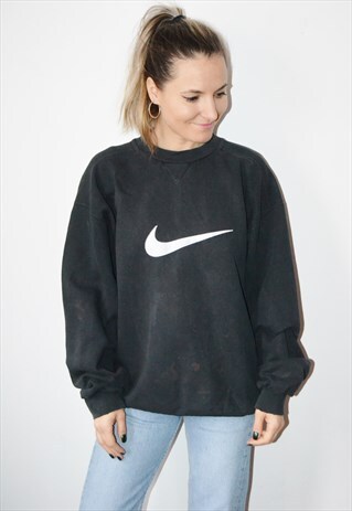 VINTAGE 90S NIKE LOGO DISTRESSED TIE DYE SWEATSHIRT
