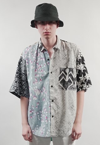 VINTAGE 90'S PATCHWORK BATIK SHIRT