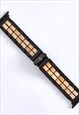 THE ASPEN - HANDMADE RECYCLED WOOD APPLE WATCH STRAP