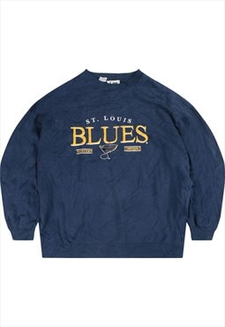 Vintage 90's Lee Sweatshirt St Louis Blues Crewneck Navy