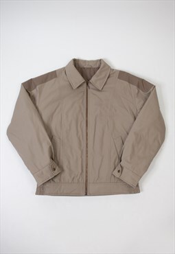 Zip Up Vintage Beige Jacket