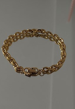 Authentic Dior clasp Pendant- on Chain Bracelet