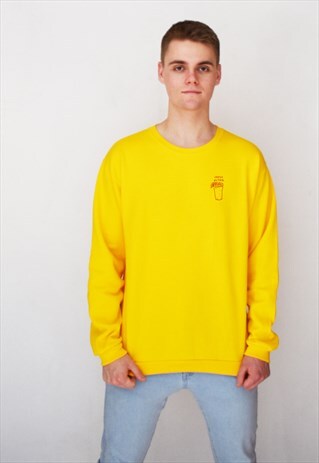 YELLOW FRESH AS FUCK (RED) SWEATSHIRT