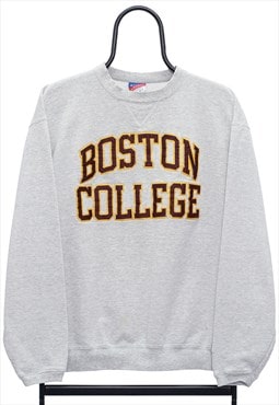 Vintage Champion Boston College Grey Sweatshirt Womens