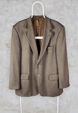 Vintage Brook Taverner Tweed Blazer Jacket Wool Large 42
