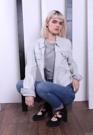 VINTAGE 80S LIGHT BLUE LEVI'S DENIM JACKET. UNISEX