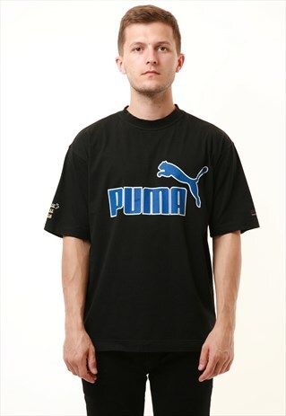 VTG PUMA COTTON OLDSCHOOL BIG LOGO T-SHIRT 15147