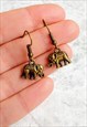 Mini Bronze Elephant Earrings
