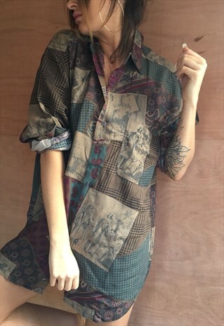OVERSIZED RETRO 90S 80S VINTAGE UNISEX FESTIVAL SHIRT