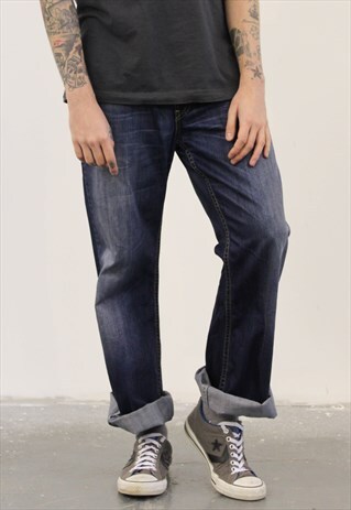 VINTAGE BLUE LEVI'S 765 RIPPED JEANS