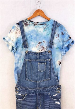 VINTAGE 90S TIE DYE TEE T-SHIRT BLUE