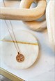 Gold Diamante Star Sign Zodiac Libra Dainty Necklace