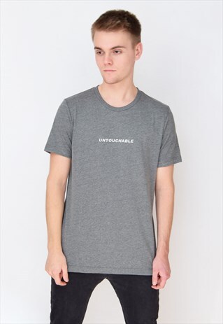 DARK GREY UNTOUCHABLE (WHITE) T-SHIRT