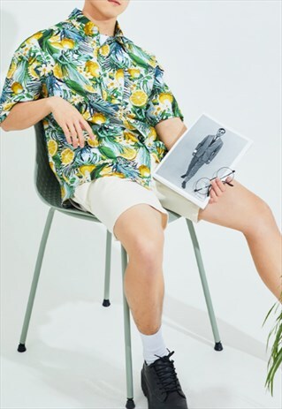 MEN'S LEMON FLOWER SHIRT