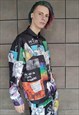 PRIDE LONG SLEEVE SHIRT LGBT SUPPORT GAY BLOUSE IN RAINBOW
