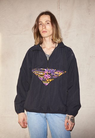 90S WINDBREAKER SOFT ACID STREETSTYLE UNISEX ANORAK JACKET