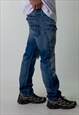 BLUE DENIM 90S G-STAR  CARGO SKATER TROUSERS PANTS JEANS