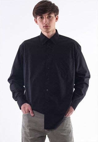 VINTAGE YVES SAINT LAURENT 90S BLACK LONG SLEEVE
