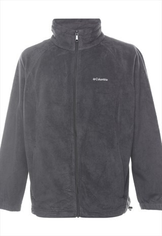 BEYOND RETRO VINTAGE BLACK CLASSIC COLUMBIA FLEECE - XL