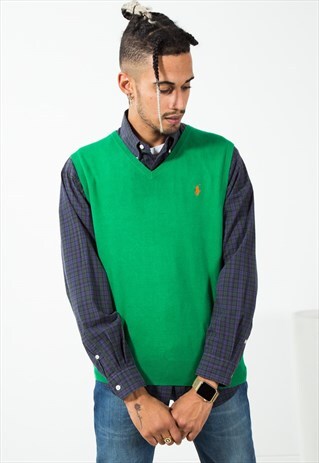 ON SALE VINTAGE 80S P. RALPH LAUREN KNITWEAR VEST / S0103
