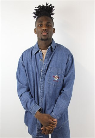 VINTAGE HARD ROCK CAFE DENIM SHIRT